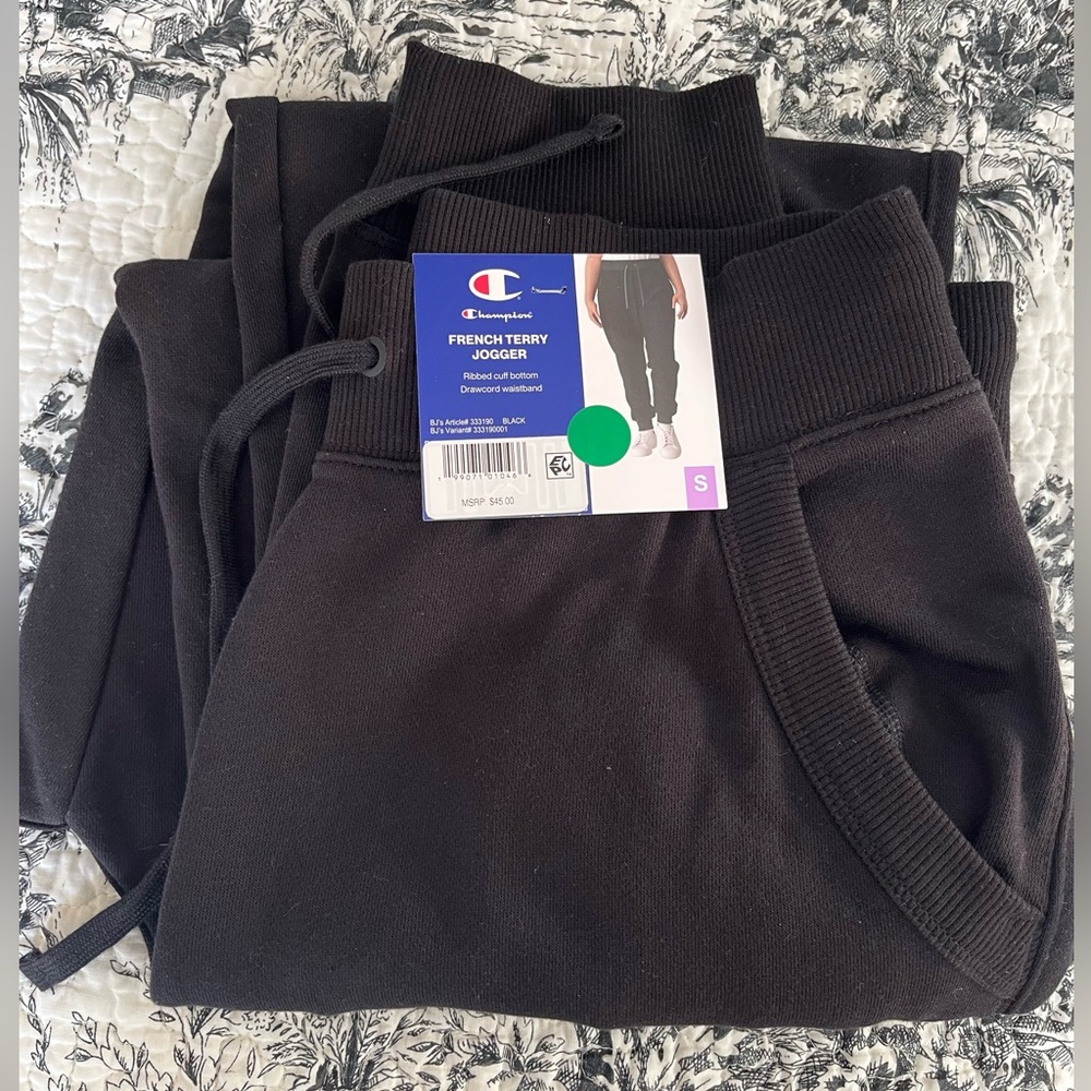 Champion Black French Terry Joggers